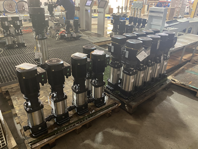 inline multistage pumps assembly workshop