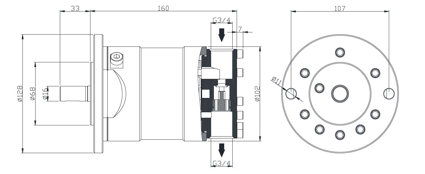 APP1.8-3.5 High Pressure Desalination Pumps Size